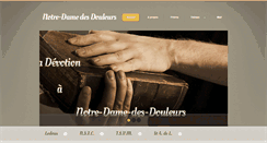 Desktop Screenshot of notre-dame-des-douleurs.net